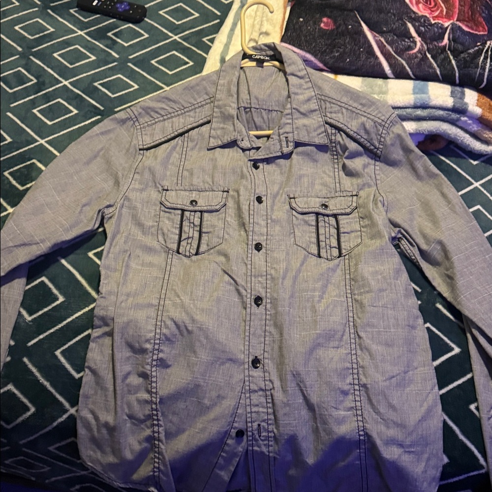 Carbon Slim Fit Gray Shirt